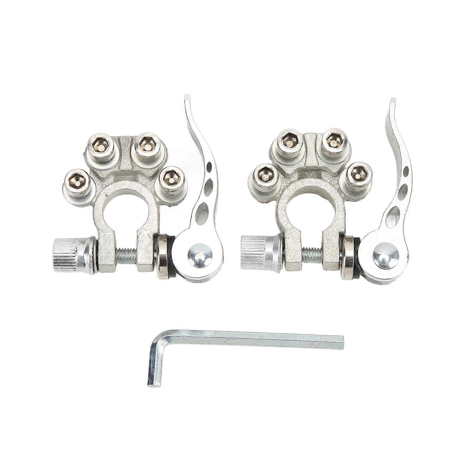 Quick release battery terminals for cars with brass end post