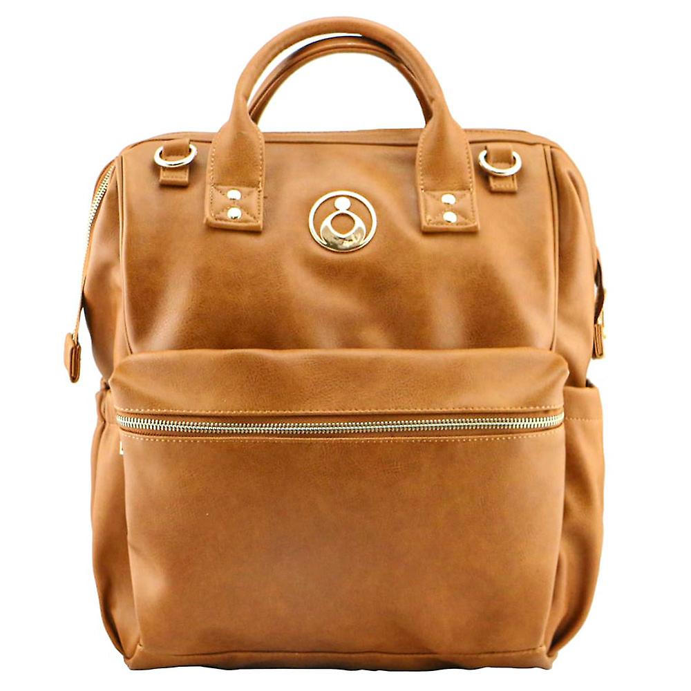 Isoki Byron Backpack in Stylish Amber Colour with Spacious Main Compartment