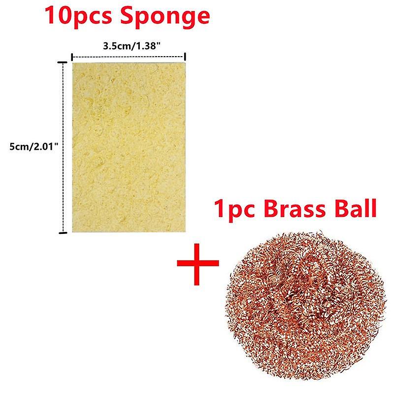 10/20pcs Cleaning Sponge Solder Iron Tip Cleaning Nozzle Tip Copper Wire Cleaner Ball for Cleaning Soldering Irons and Tip
