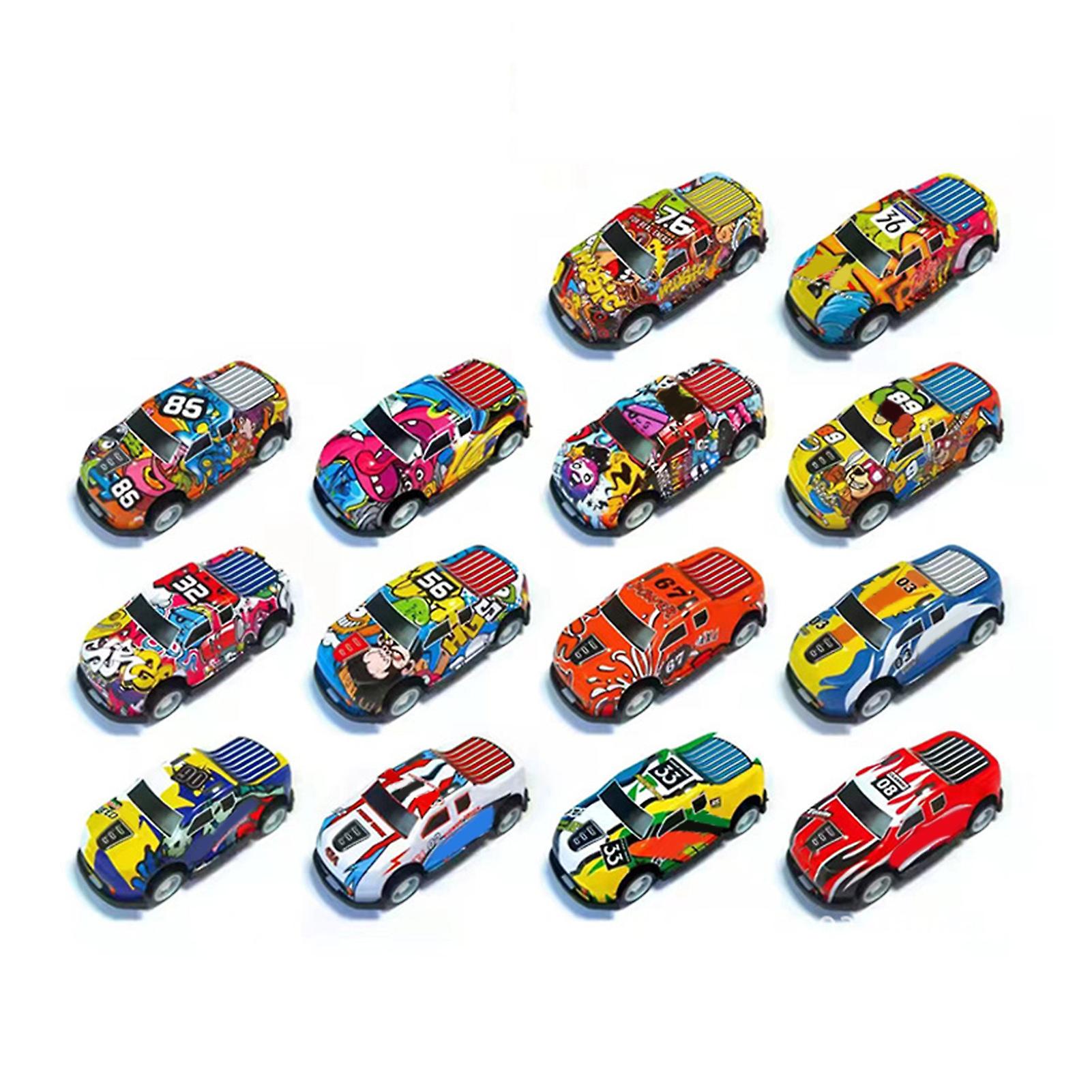 Flexible wheels car toy for children with racing style design