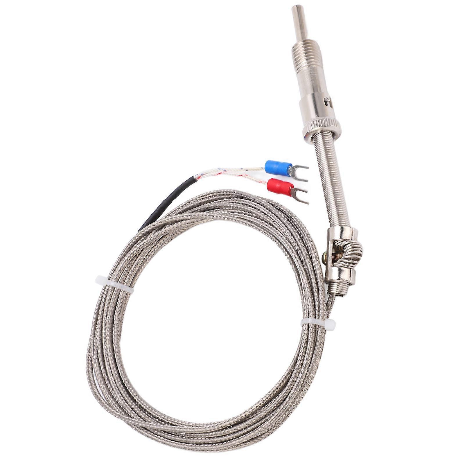 K Type Compression Spring Thermocouple Probe M12 4m 0-400℃