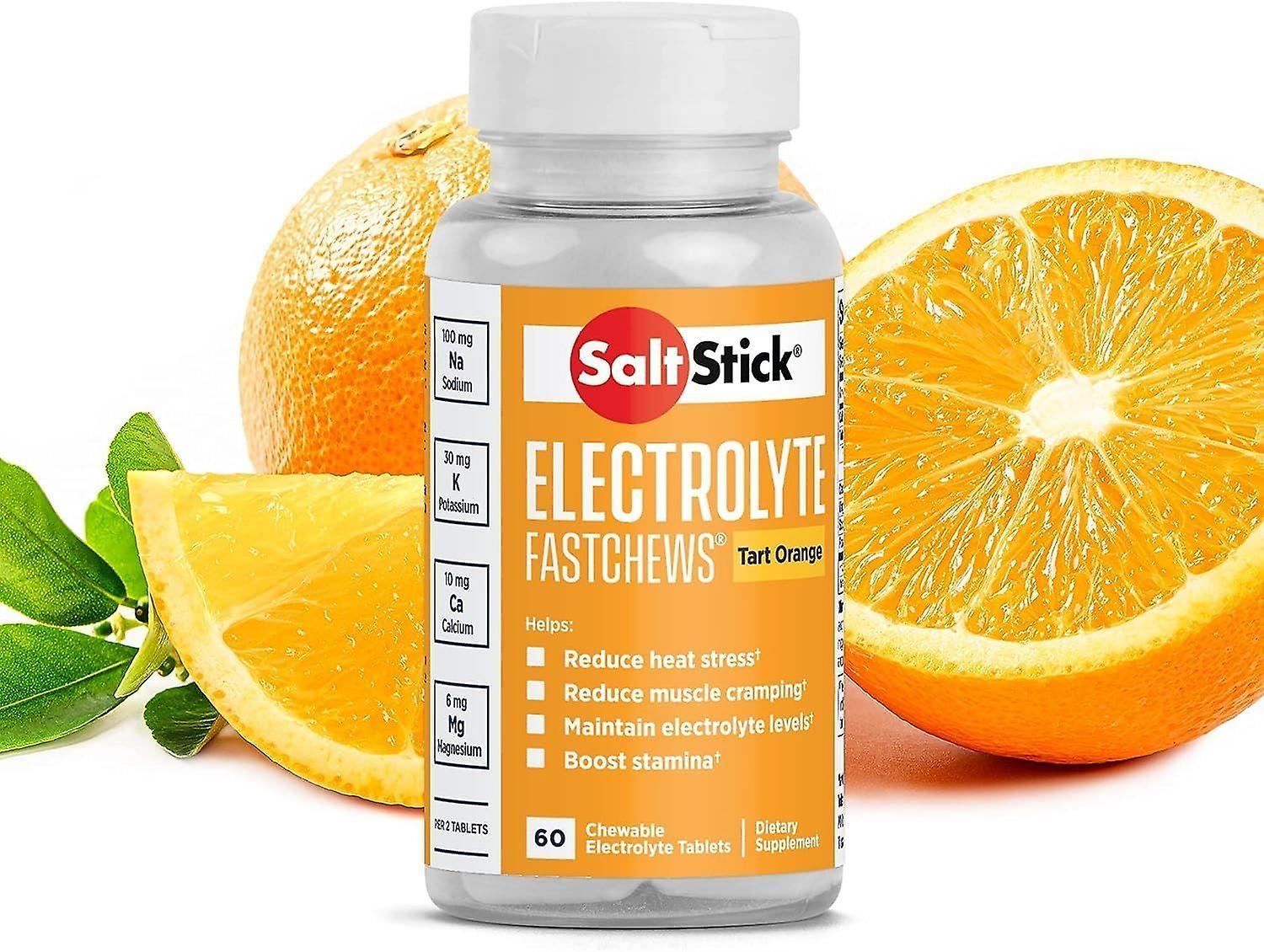 SaltStick Electrolyte FastChews - 60 Tablets - Tart Orange