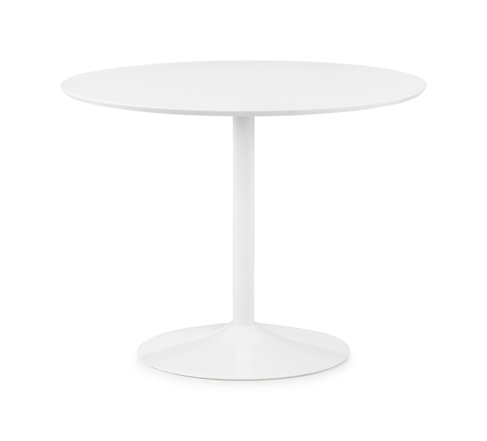 Franco Round White Pedestal Table