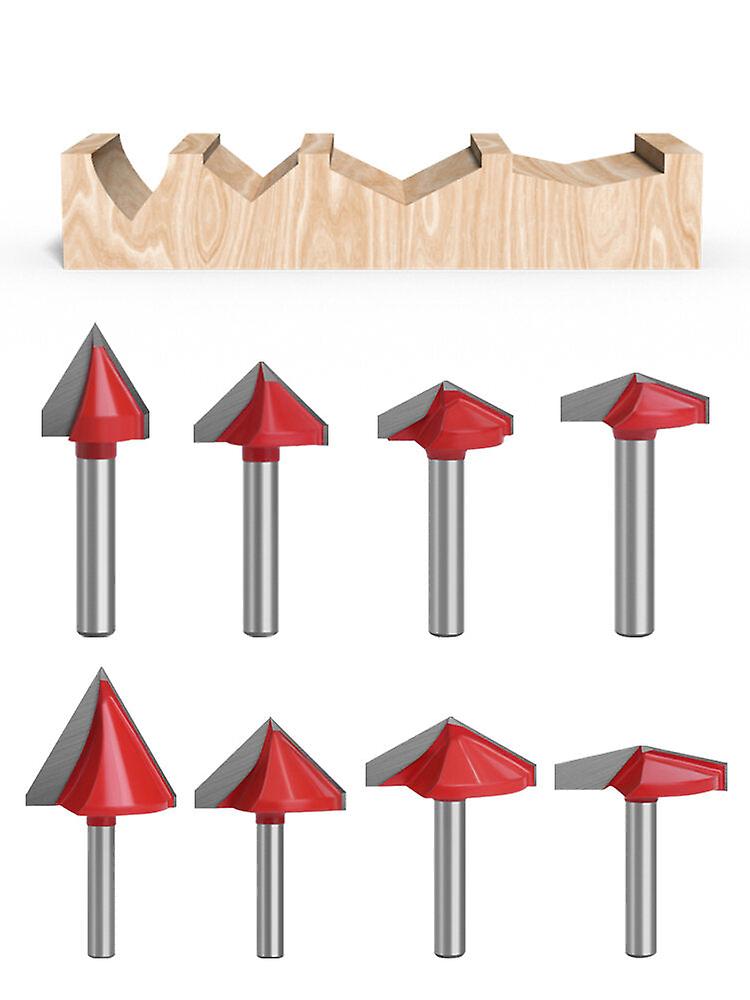 6Mm 60-150 Graad Router Bits Cnc Gravure V Type Freesmachine Houtbewerking Snijmes Wolfraamcarbide Snijgereedschap