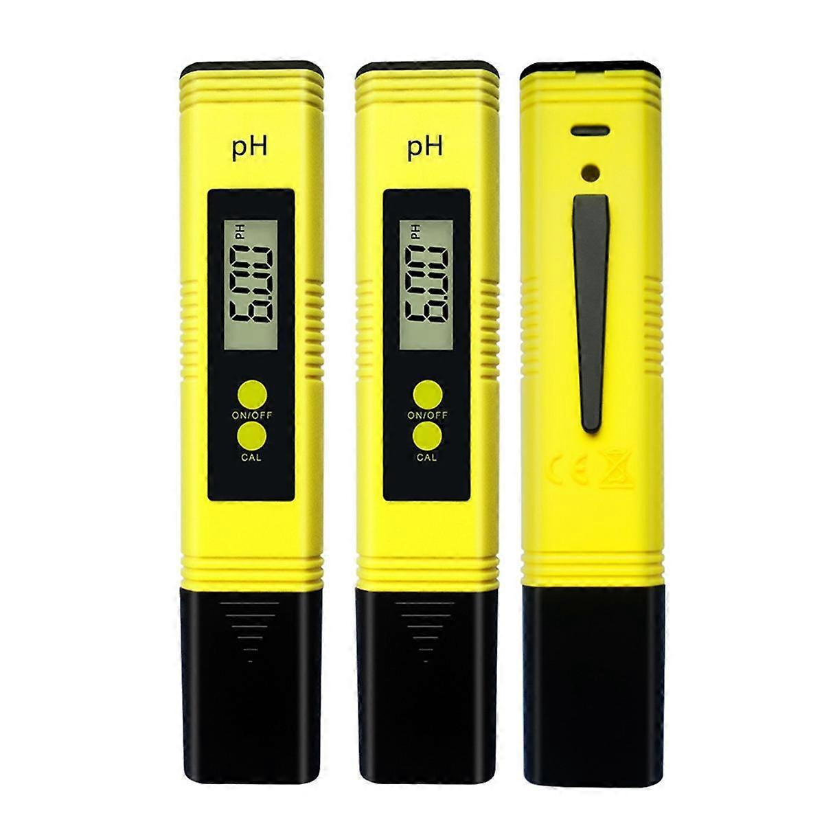 Yellow Ph Value Test Pen, PH Tester 0.01 High-Precision Water Quality Tester, Measuring Range 0-14 PH