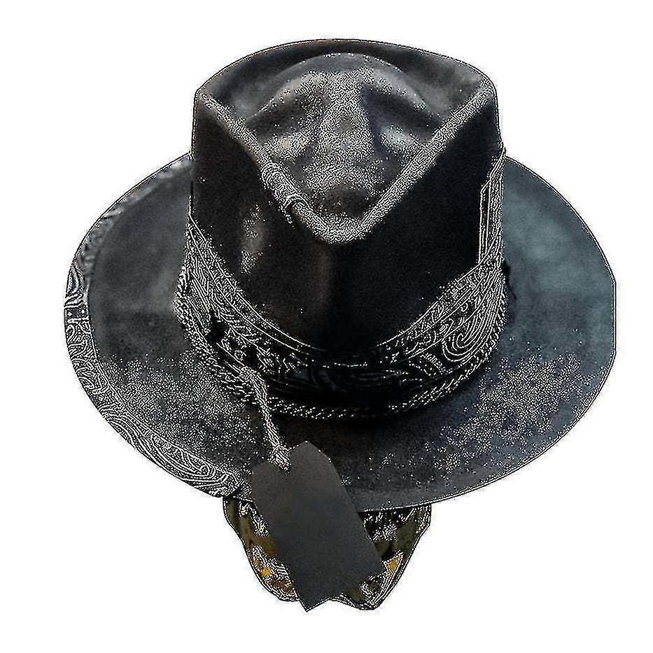 2023 Pánský kovbojský klobouk Punk Style Western Skull Fast_Dec