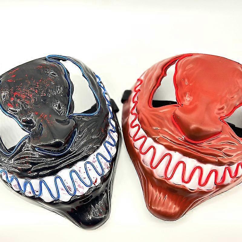 Halloween Horror Mask Led Glowing Mask Funny Devil Party Props