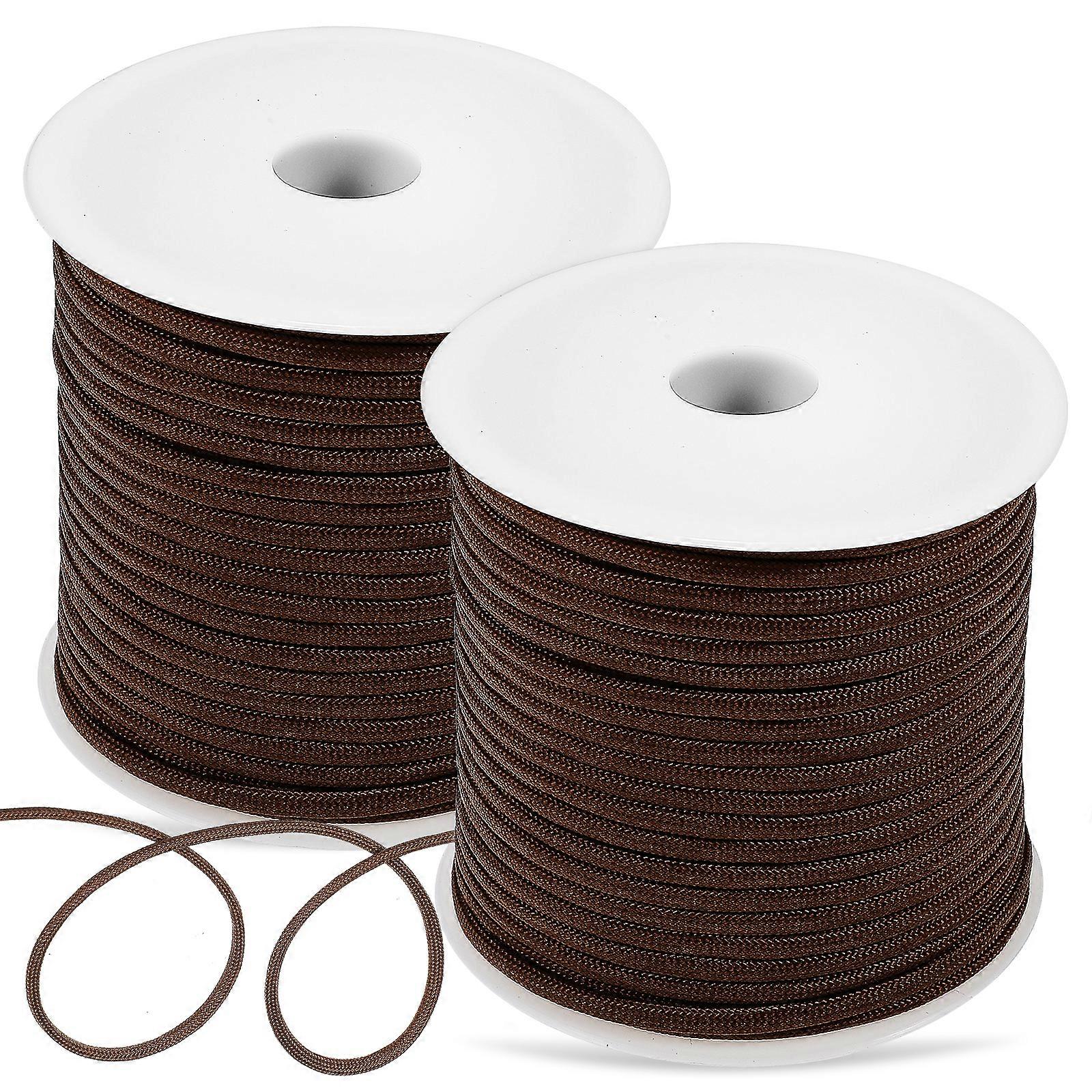 2 Rolls Heavy Duty Para Cords Para Ropes Survival Cords for Hiking Camping Backpacking 50m