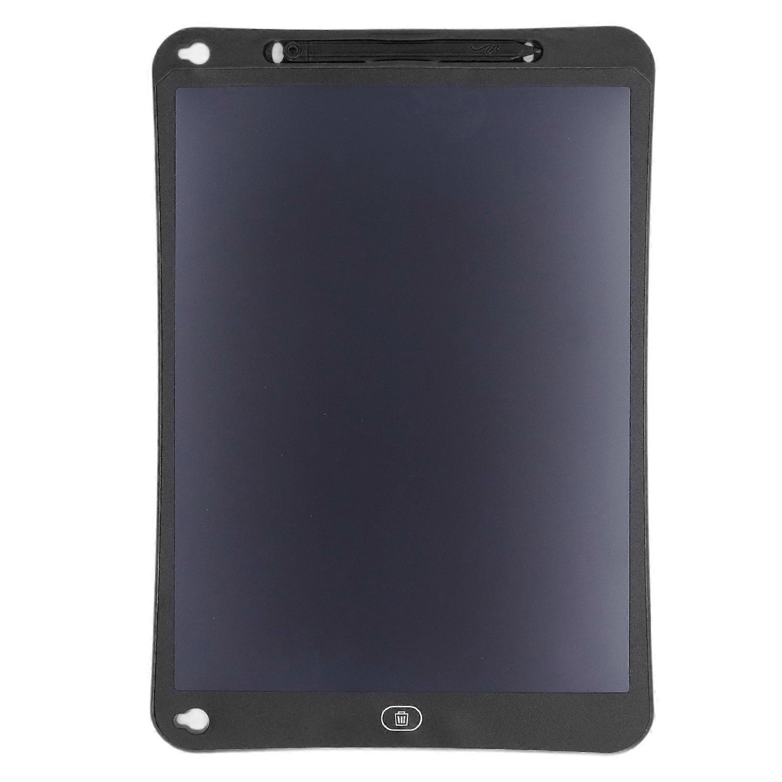 LCD Writing Tablet Multipurpose Funny Multi Color Lines Erasable Kids Electronic Doodle Board for Drawing Doodling Black 15 Inch Color Screen