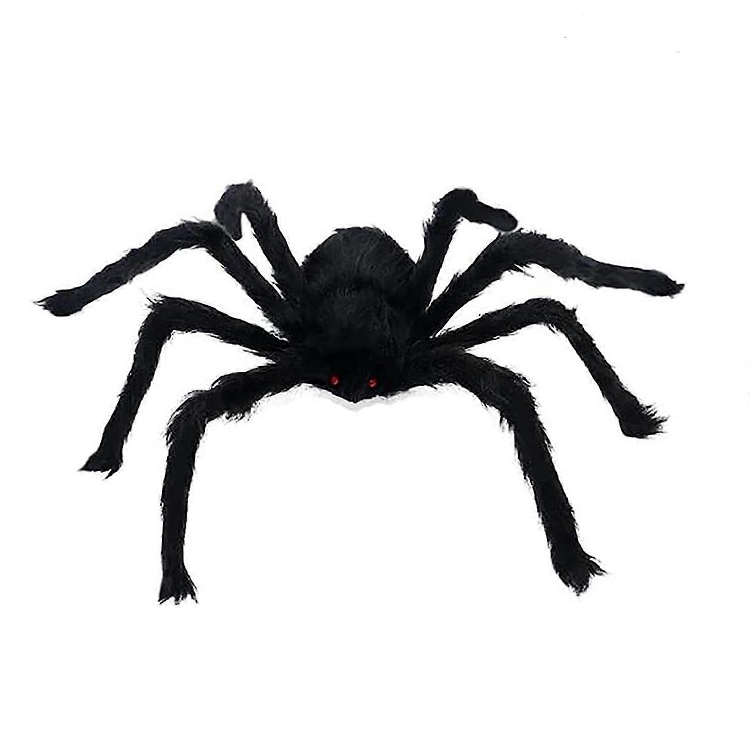 Halloween Spider Decoration Scary Large Black Spider Model Prank Trick Toy Scene Layout Props Horror