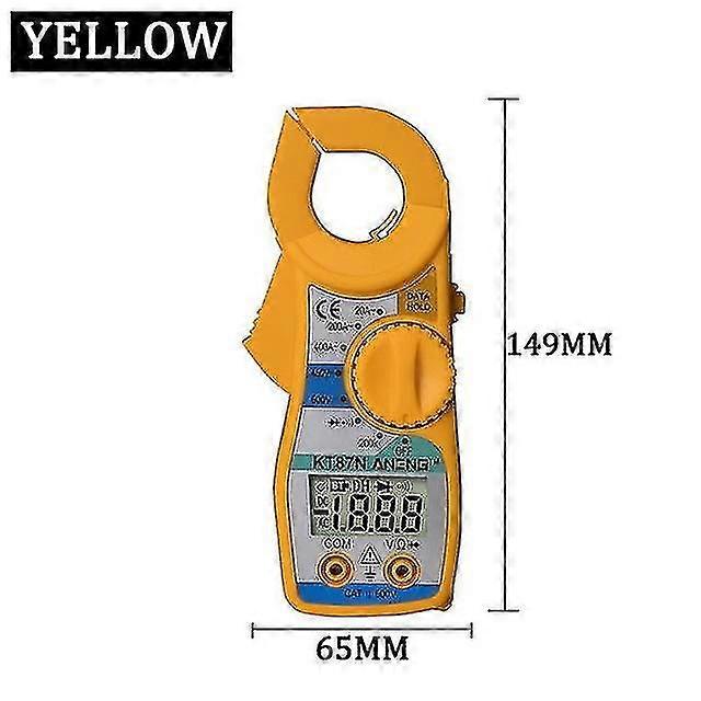 cht-1pcs lcd digital clamp multimeter ac/dc current ammeter voltage resistance capacitance volt amp ohm meter with tester probe