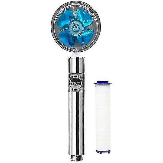 High qualityHydro Shower Jet High Pressure Water Saving Spray Shower Head Small Waist With Switch On/off Button Spa Anion Filter Showerhead