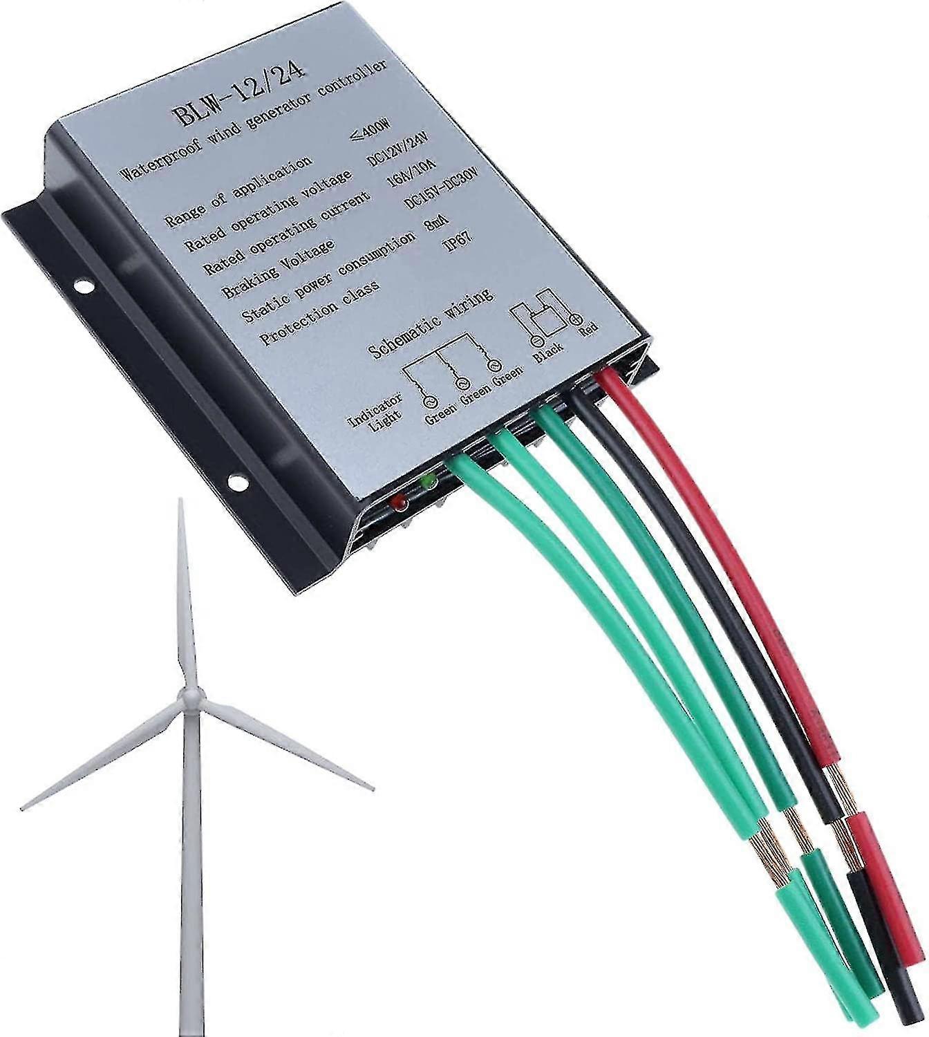 Wind Turbines Generator Charge Controller - Ip67 Wind Turbine Generator Charge Controller Regulator | Dc15-30v Wind Charge Controller, 400w Overvoltag