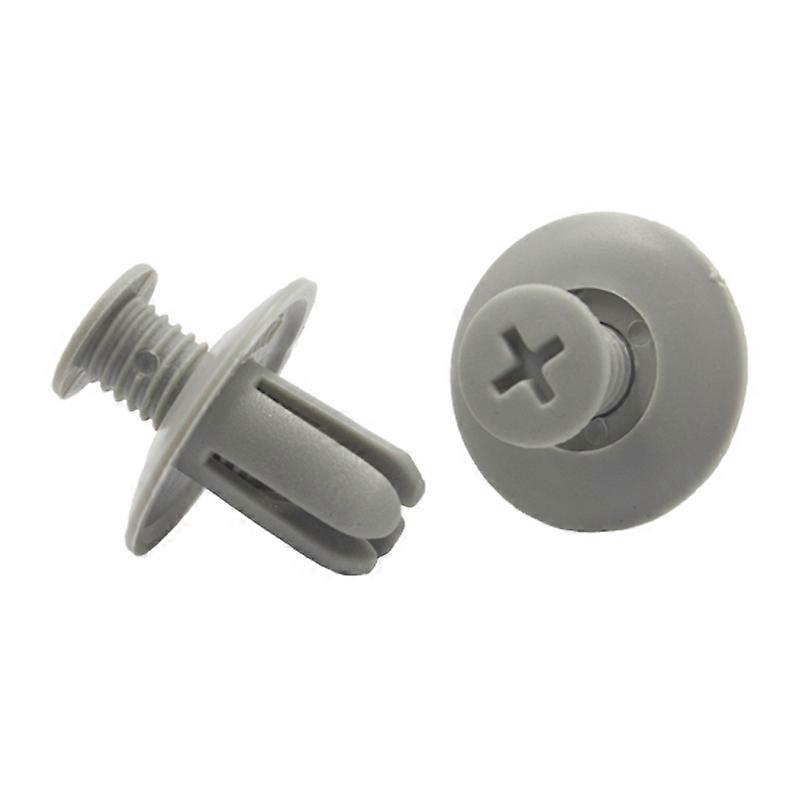 Plastic bumper door screws, black gray, 8mm hole, nylon fixing clips for garnish panels with extensible rivets of the push-type type