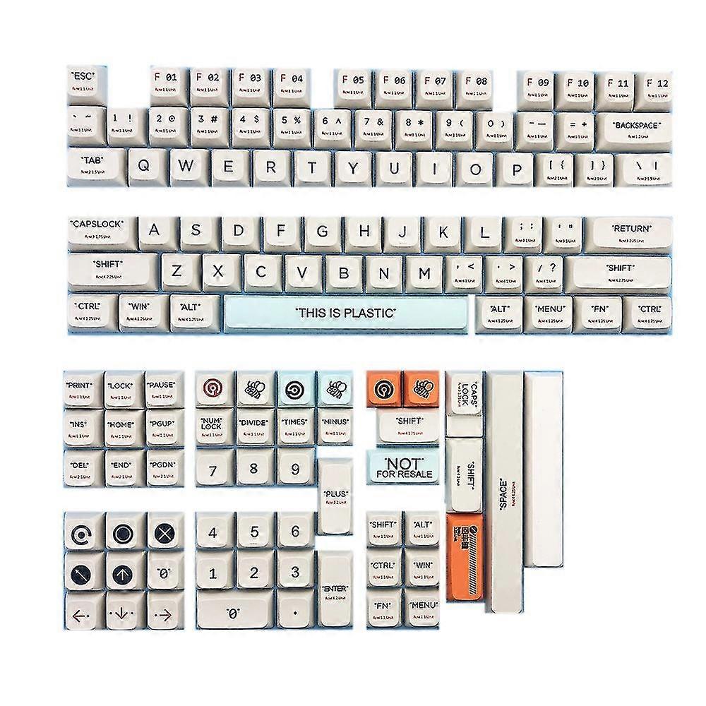 Pbt Keycap 127 Key Plastic Xda Profile Personalized For Cherry Mx Switch Mechanical Keyboard Pro 2/