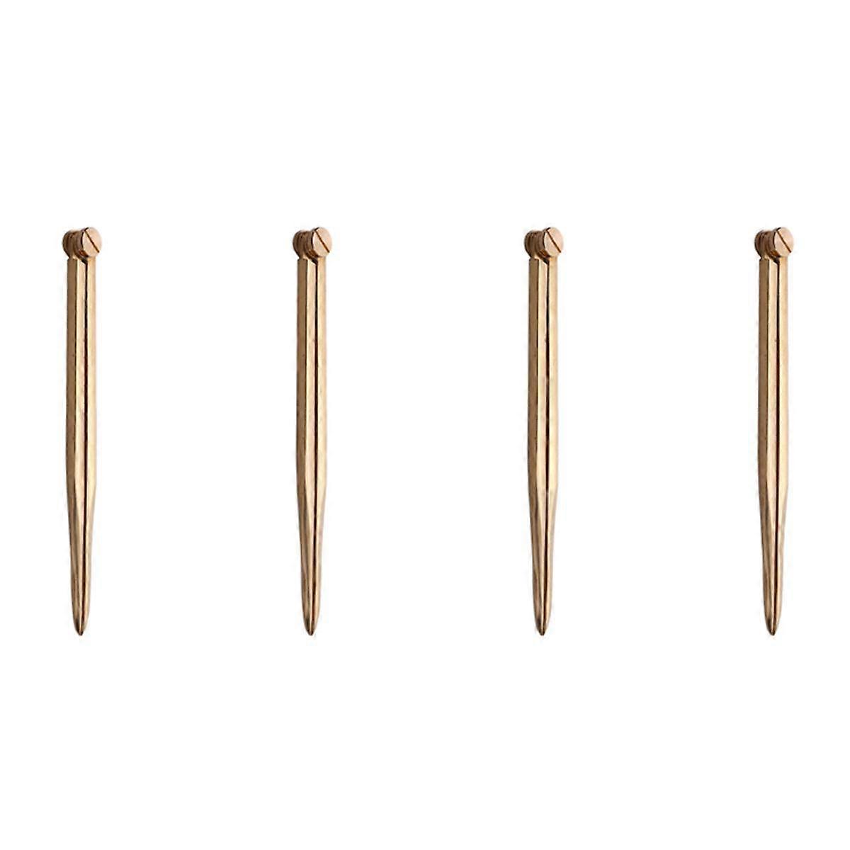 4 Pcs 168mm Nautical Chart Straight Divider Solid Brass Marine Dividing Tool No Rust for Architects
