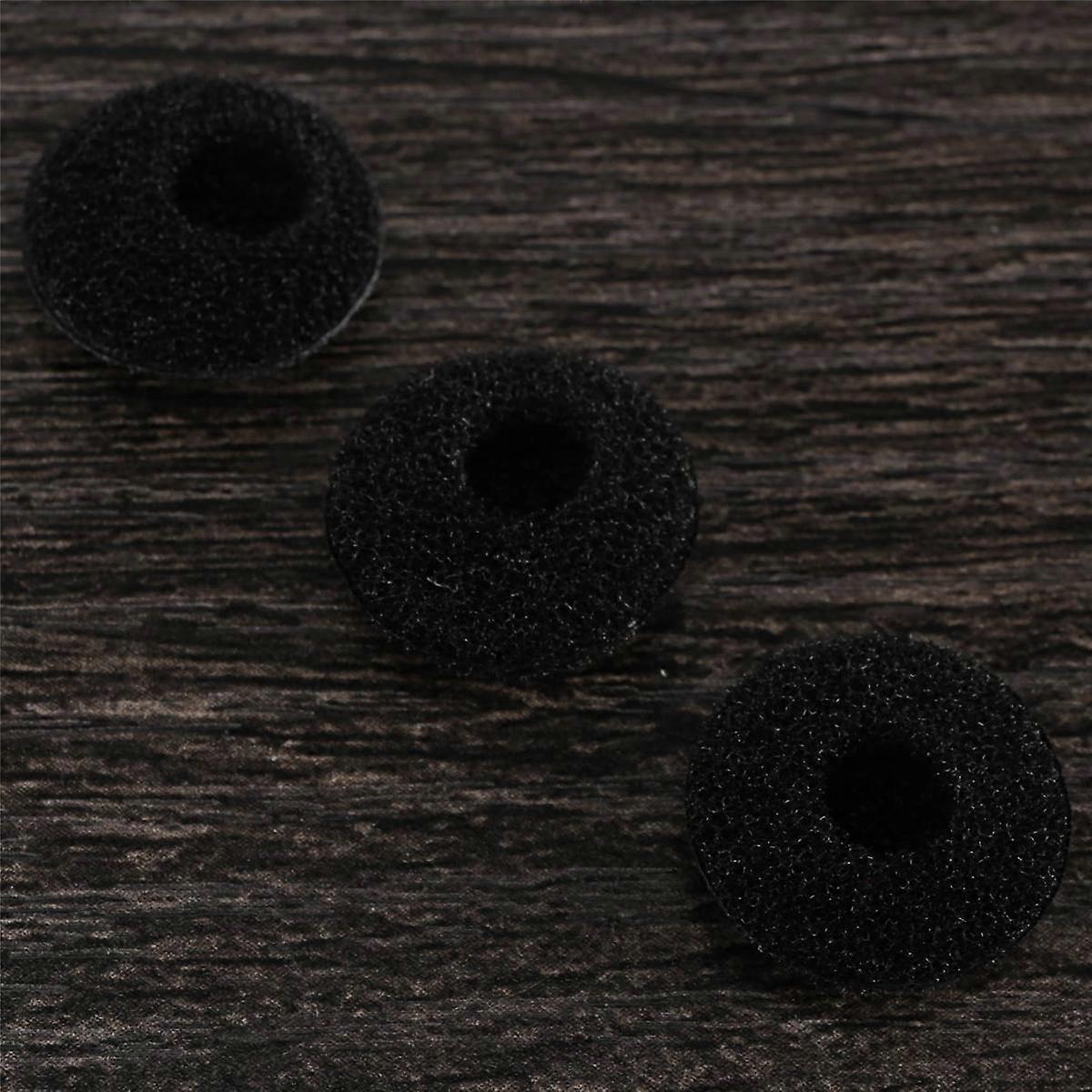 Fasdga 100 Pcs Black Sponge Earbud Headphone Cap Ear Pads Cover Replacement