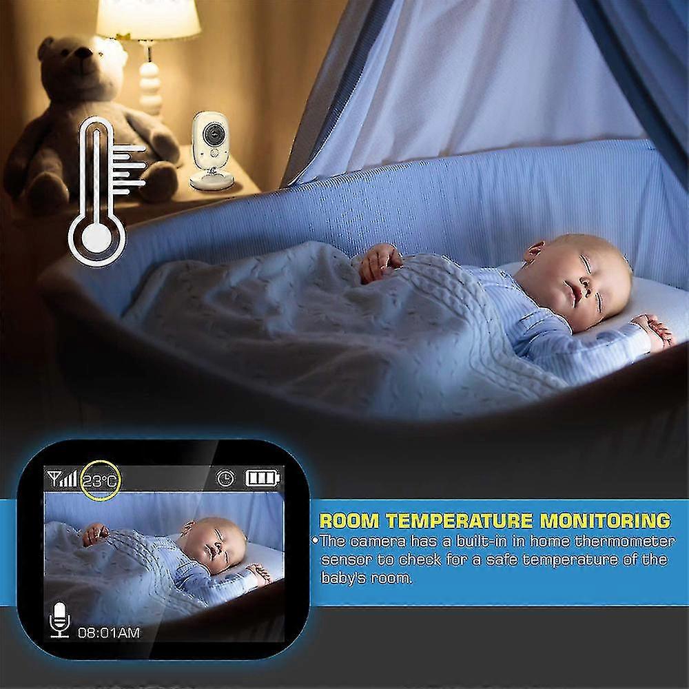 Video Baby And Home Detector , 2" Lcd Color Screen Display With Remote Pan Scan, Infrared Night Vision