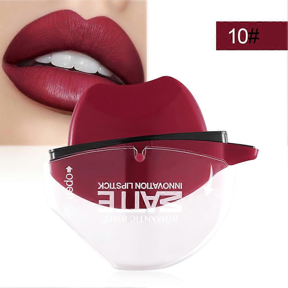 1 Pcs Lipstick Long Lasting Matte Lip Shape Design Fast Makeup for Women Lady