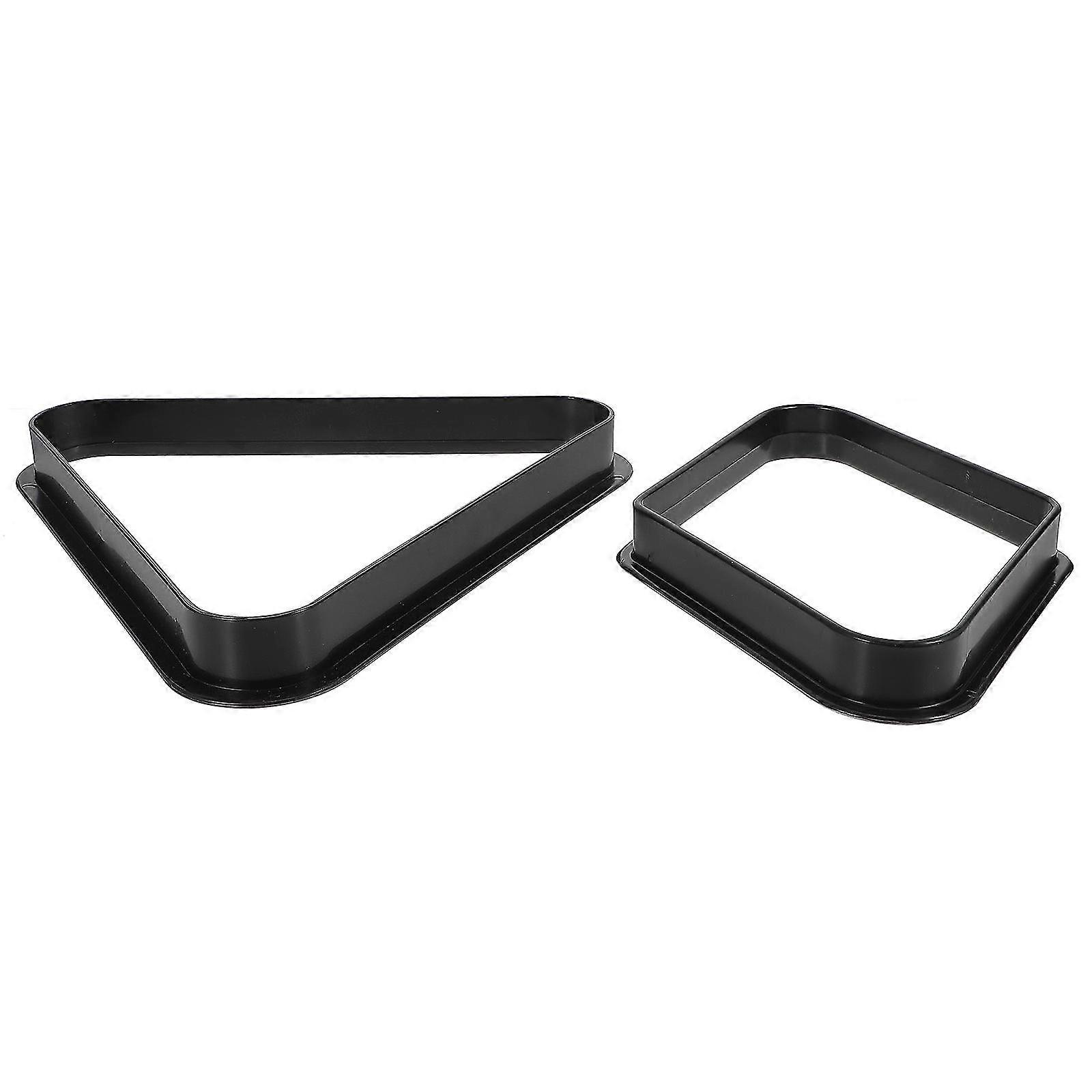 2 Pcs Framed Billiard Table Triangle Positioning Rack Billiards Triangle Billiard Rack Pool Table Accessory Pool Cue Rack