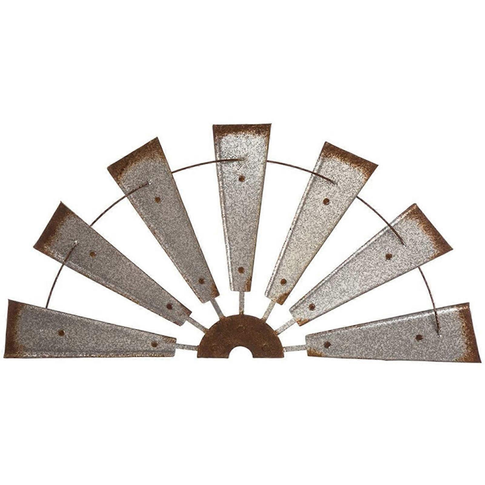 Creative Half Windmill Wall Decor Personalized Iron Art Ornament for Home