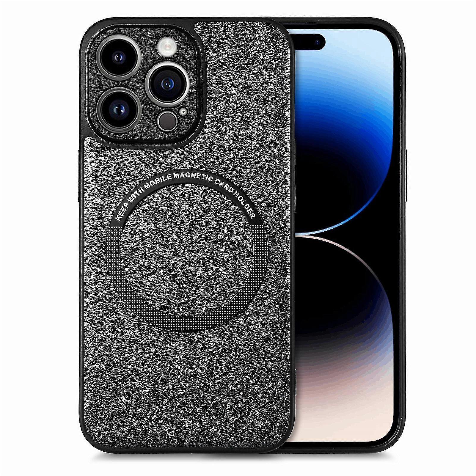 Case For Iphone X/11/12/13/14 Magnetic Solid Color Fine Hole Anti-fall Case For Iphone 14 Pro Max