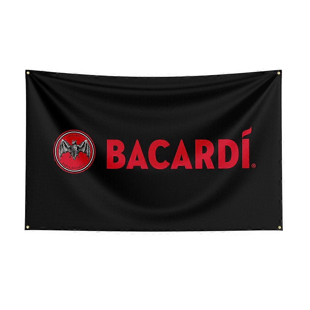 90x150cm Bacardis Flag Polyester Printed Alcohol Banner For Decor