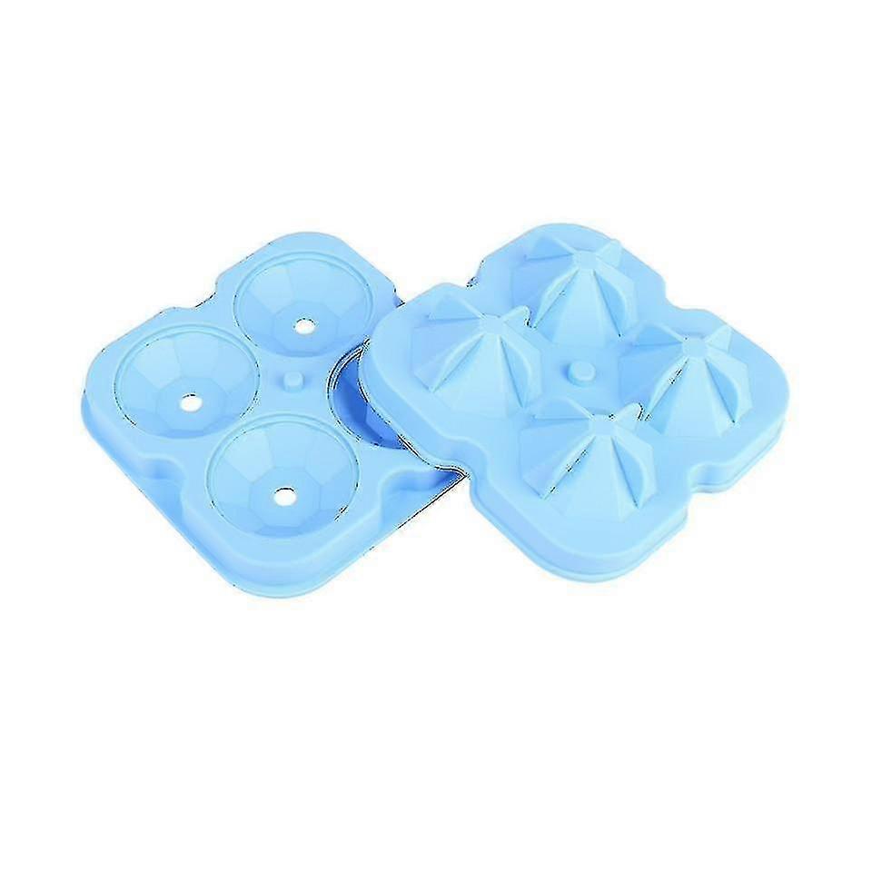 Creative Diamond Ice Cube Molds (bleu)