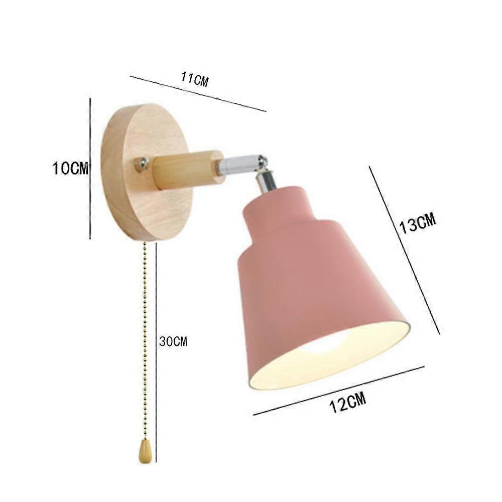 Applique Murale Avec Interrupteur à Tirette - Douille De Remplacement En Métal | Pour Lampe De Chevet, Salon, Cuisine | Chaîne De 5 Cm Incluse