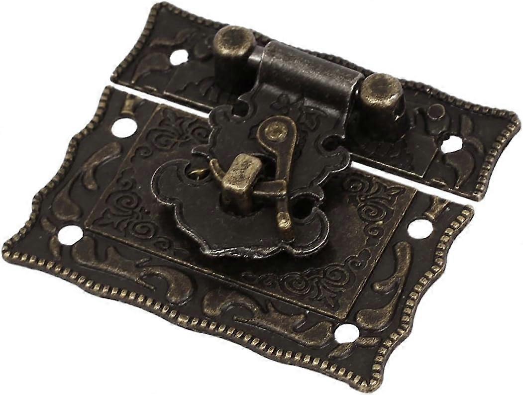Antique Style Latch - For Wooden Box Box Box Latch Rectangle Hasp Bronze latches