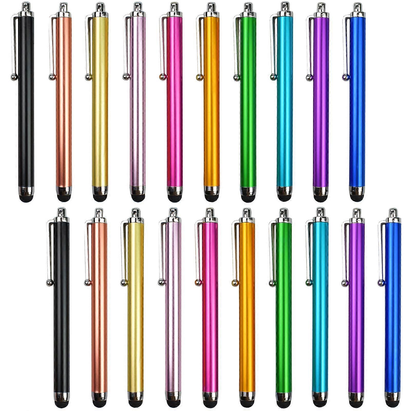 20 Pcs Tablet Stylus Pen Universal Capacitive Stylus Pen for Touch Screen Phone Pad Computer Laptop Random Color