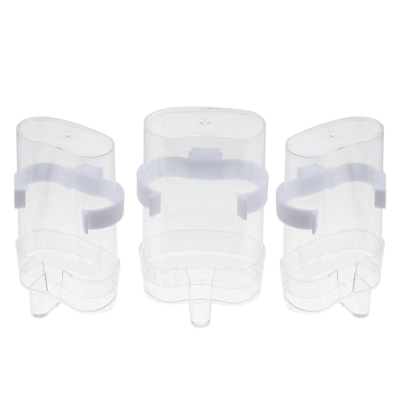 3 Pcs Quail Feeder Automatic Parrot Feeder Bird Drinker Bottle Bird Accessories Supplies Hanging Bird Feeder
