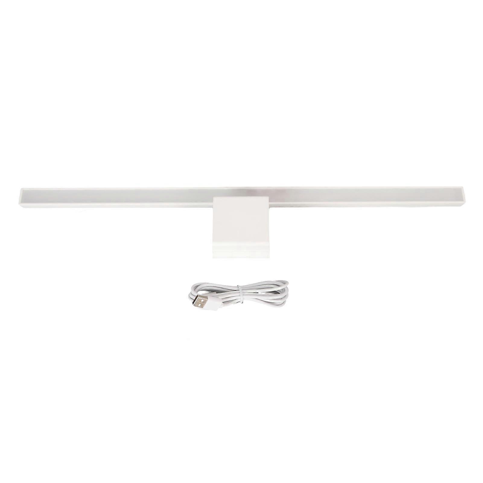 Barre lumineuse de moniteur 3 modes d’éclairage commutables Barre lumineuse d’écran d’ordinateur à commande tactile dimmable en continu pour bureau à la maison blanc YEMMA