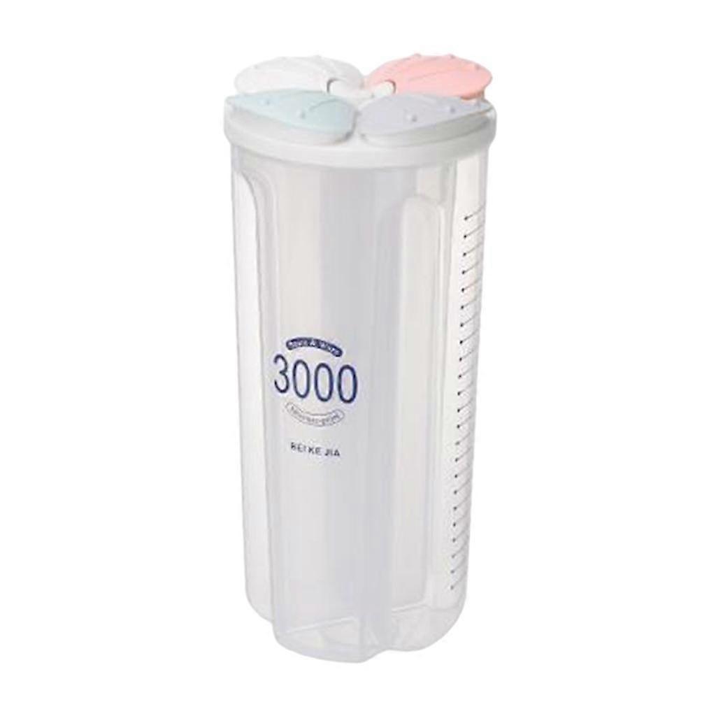 Plastic Divided Box Organizer Clear BPA Free Plastic Case Storage Container 3000ml