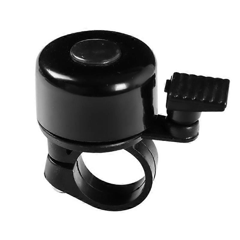 Bike Bell for Bicycle, 2pcs Mini Aluminum, Classic Loud Sound Pack of Two Black Bells Fit Handlebars .87-.89"
