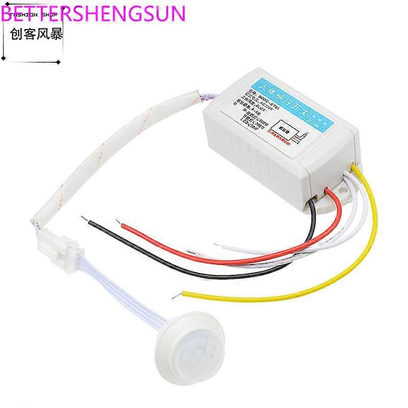 220V human infrared sensor switch ceiling type corridor LED light intelligent controller sensor split type
