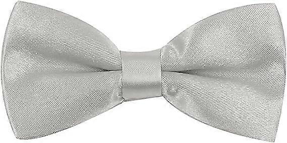 GrisNud Papillon Classique Pr-nou Noeud Papillon Ajustable en Smoking Solide Enfants et Cravate la Fte de Mariage