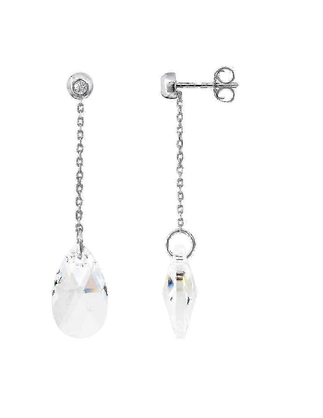 Swarovski Crystal Earrings - Silver - DROP LOVE
