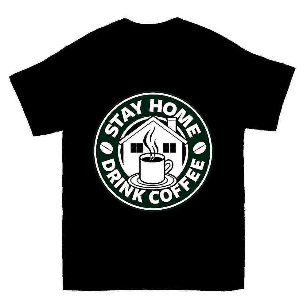 Evde Kal İçecek Kahve Tişörtü