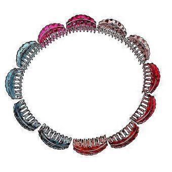 12pcs Hair Claws Creative Novel Durable Fashion Hair Crabs Banana Clips Spotted Hairpins Bath Hair Clips