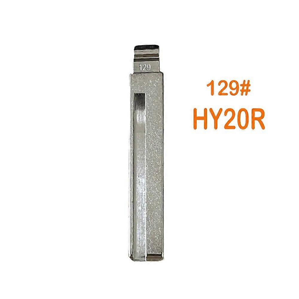 10pcs 129# 129 HY20R מתכת לא חתוכה להב מפתח ריק הפוך עבור יונדאי קיה עבור Keydiy KD Xhorse VVDI JMD מפתח רכב ריק