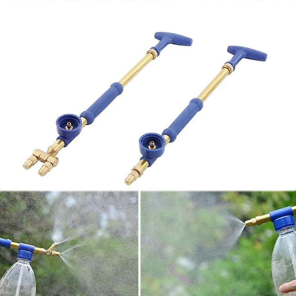 Garden Manual Sprayer,Single/Double Head Handheld Push Pull Copper Pump Sprayer,100% New