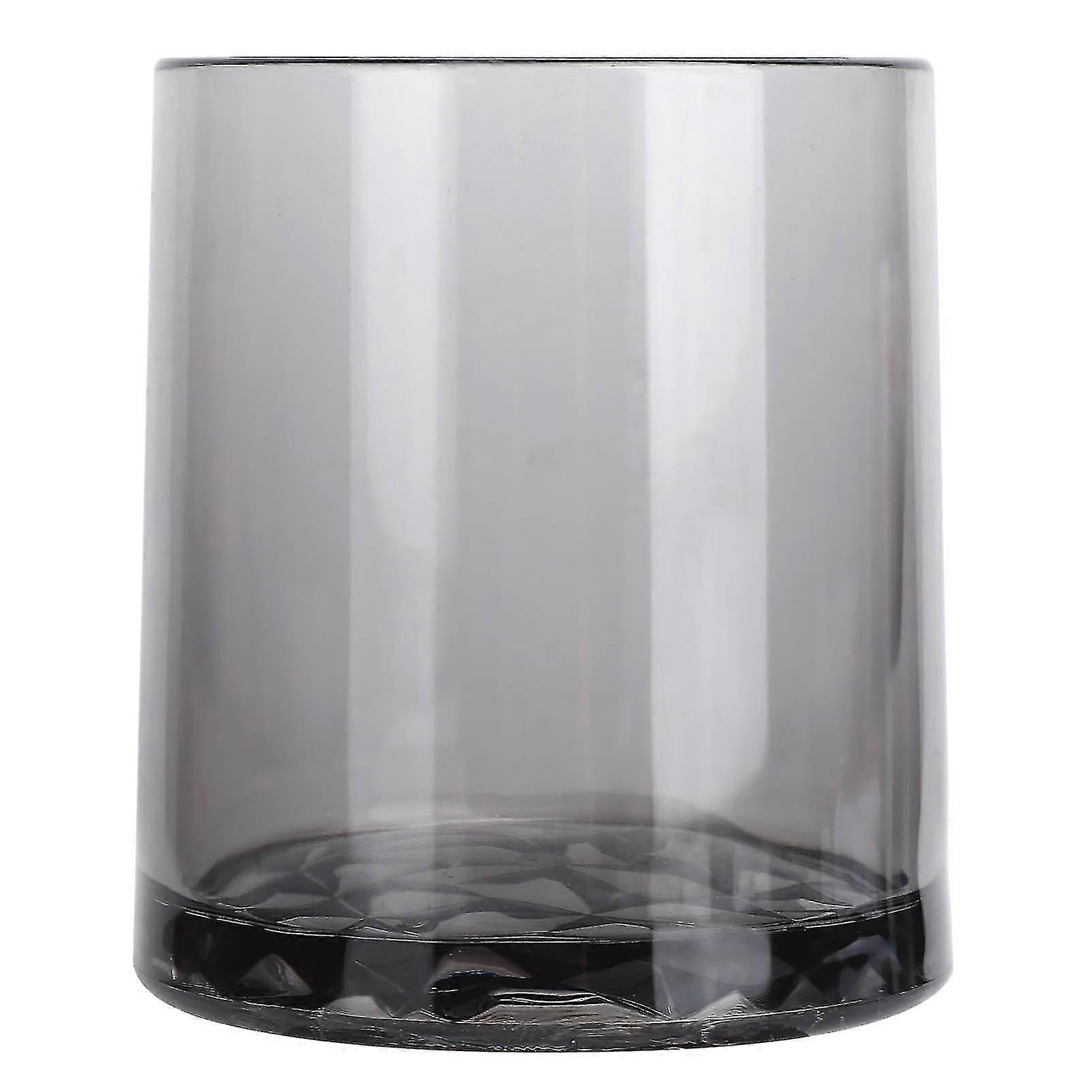 Gray Diamond-Shaped Bottom Acrylic Wine Cup - 300ml Drinkware Accessory