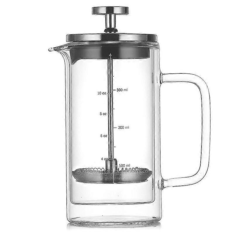 Double Layer High Borosilicate Glass Press Pot Press Filter Coffee Apparatus French Coffee Pot With