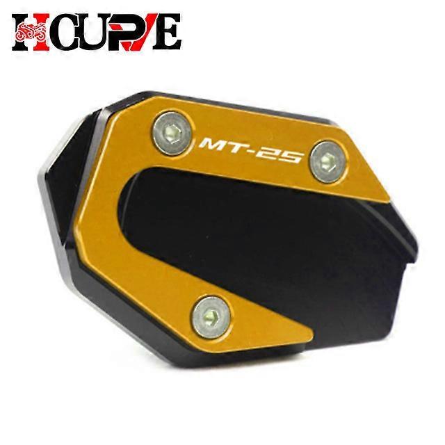Motorcycle CNC Kickstand Foot Side Stand Extension Pad Support Plate Enlarge For YAMAHA YZF-R3 YZF-R25 MT-03 MT-25 YZF MT R3 R25