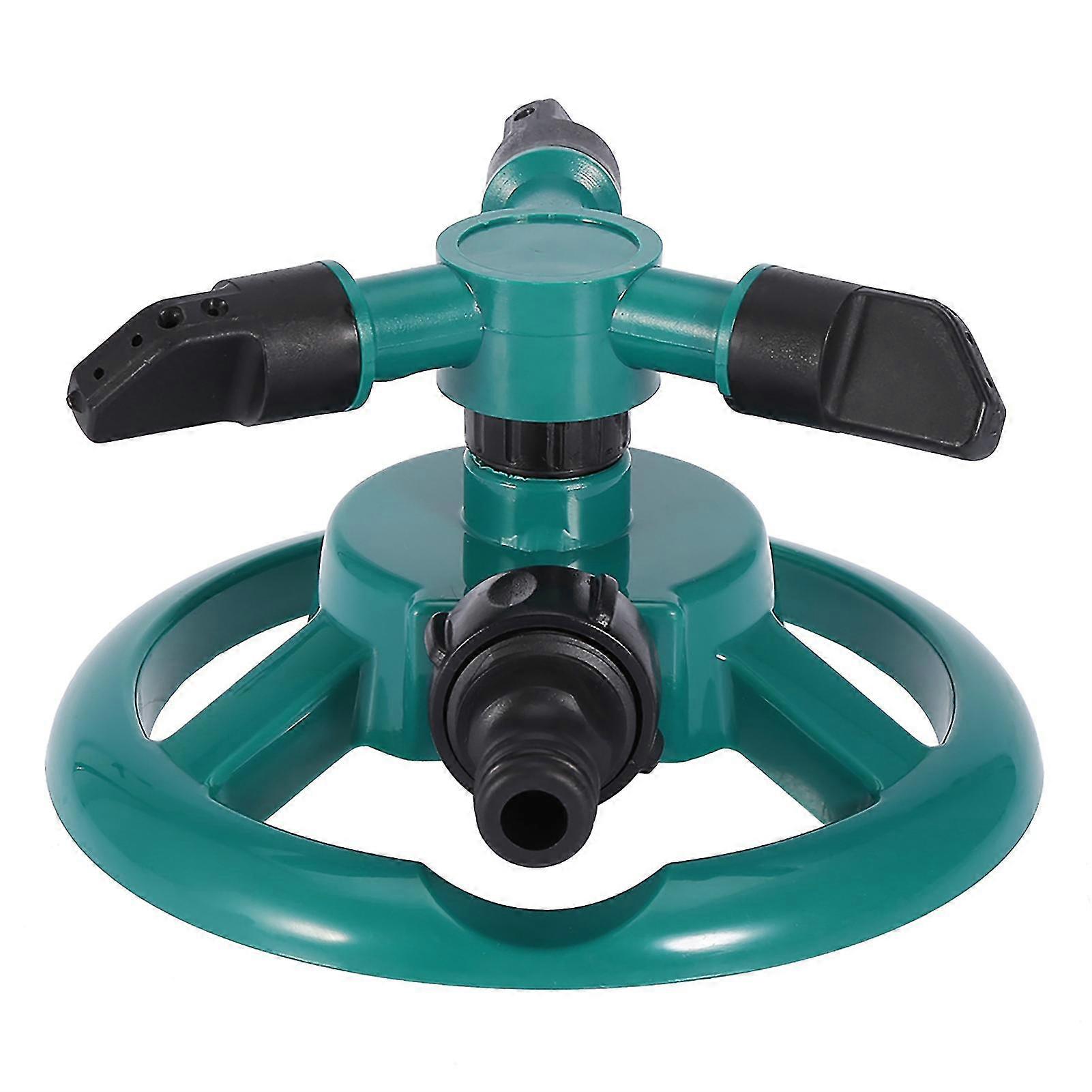 360 Rotating Watering Sprinkler Irrigation System with 3 Nozzles for Garden - Eco-Friendly ABS Material - Water-Saving - EU Plug