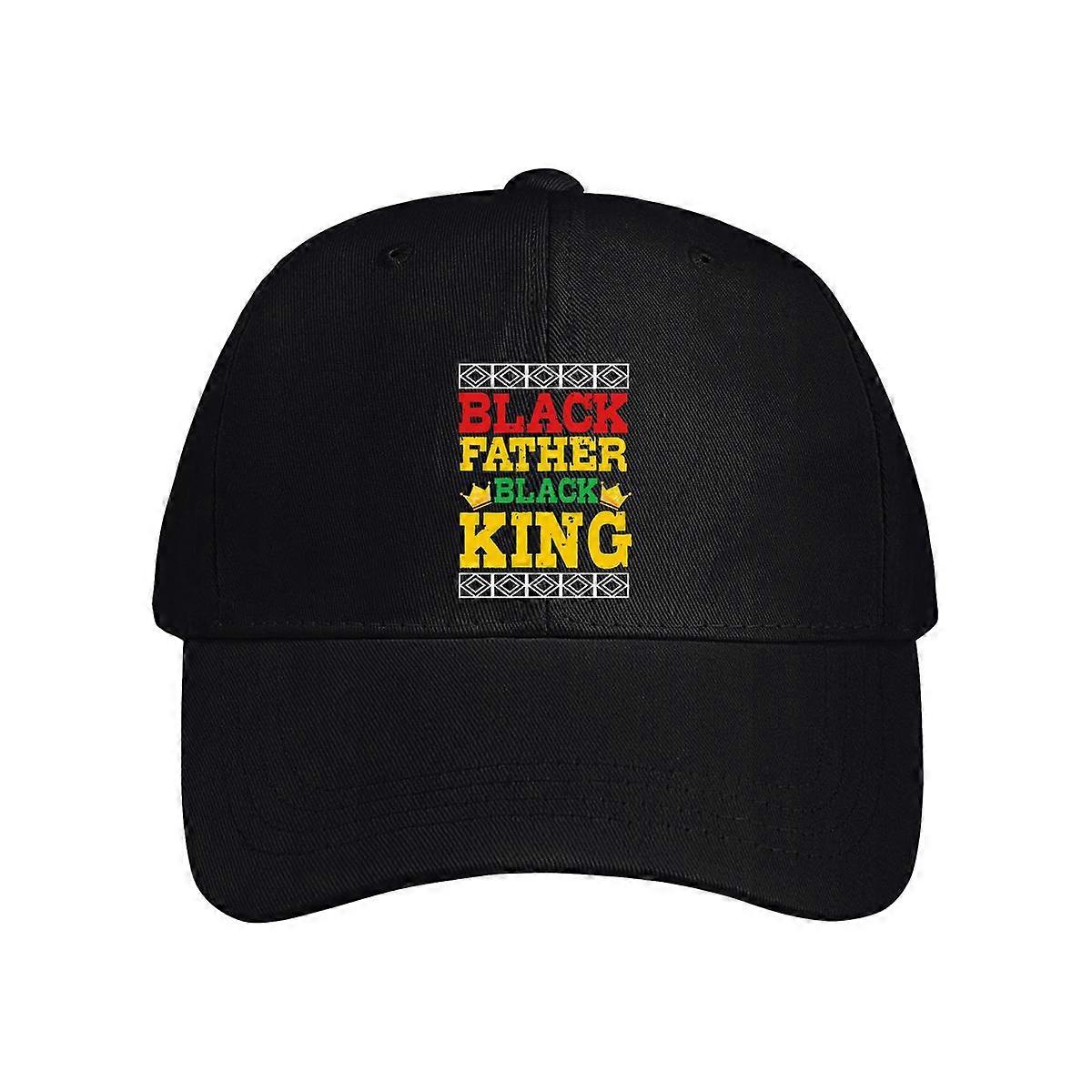 Black Father Black King Baseball Cap