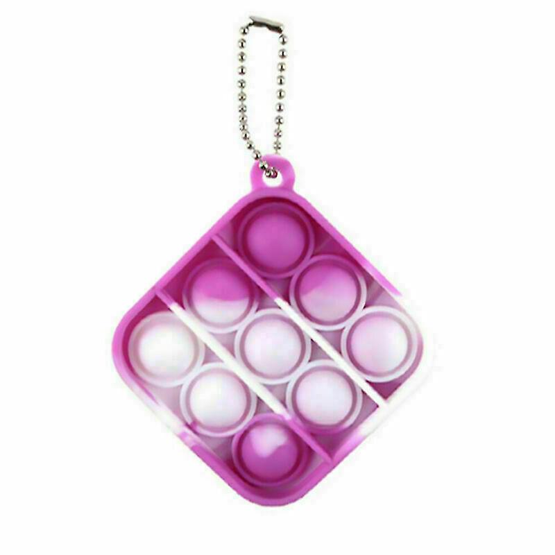 Mini Push Bubble Simple Dimple Leksak Stress Relief Leksaker Nyckelring