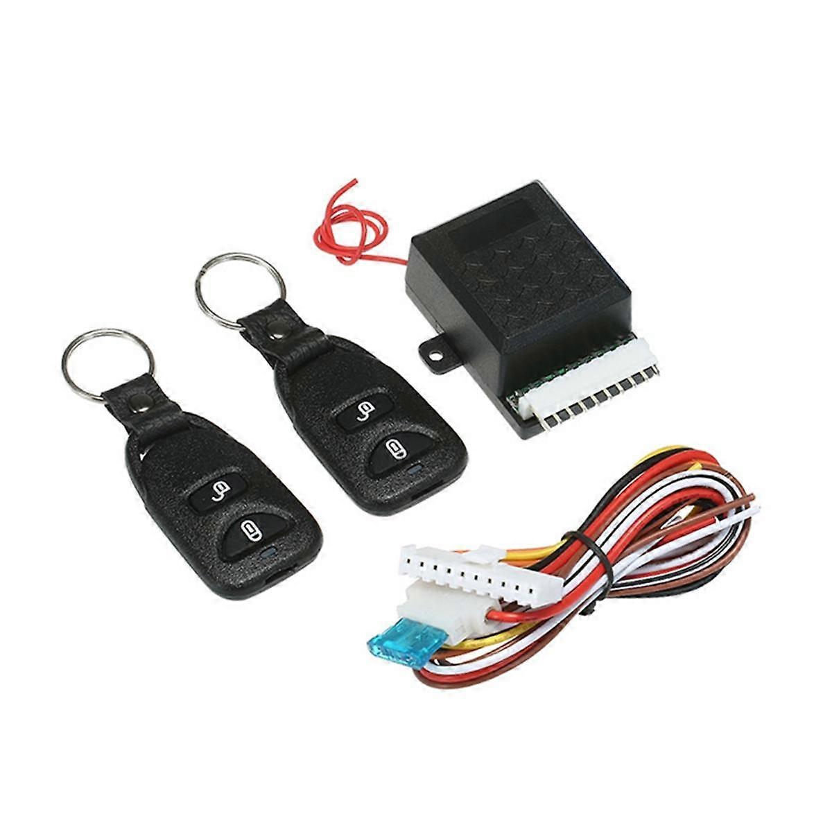 12V Universal Car Auto Remote Central Kit Door Lock Locking Vehicle Keyless Entry System with 2 Remote Control