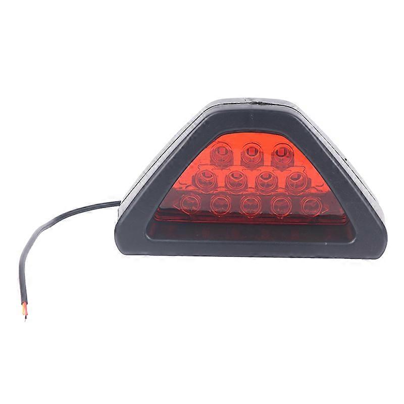 Brake Lights Universal F1 Style DRL Red 12 LED Rear Tail Stop Brake Light Third Brake Stop Safety Lamp Light Car LED Signal LampMotor Vehicle Lighting